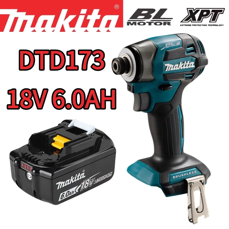 

Original Makita DTD173 18V Cordless Impact Driver 180Nm Torque 3800 RPM 4 Power Settings Compact LED Light