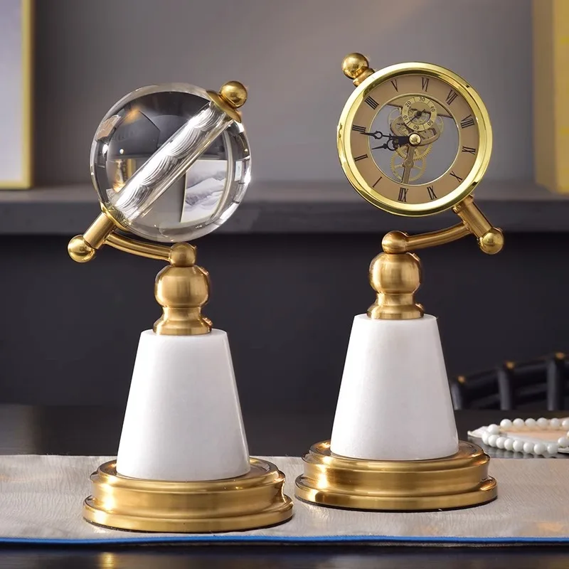 

Marble Luxury Crystal Clock Accessories, High-end Creative Home Gifts, Clock Accessories, Handicrafts