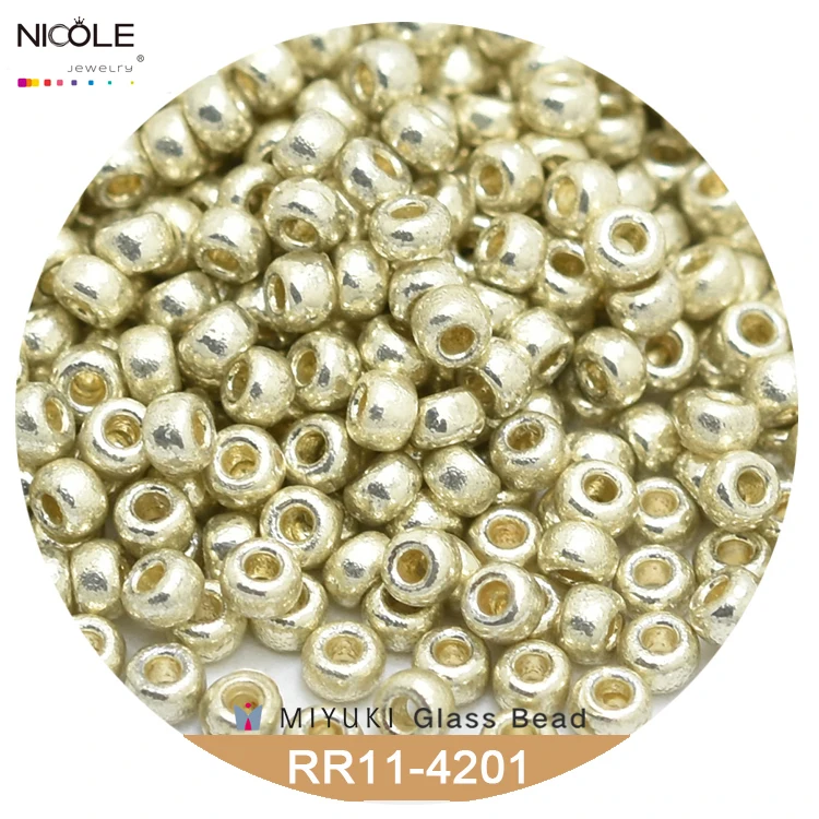 Miyuki Round Beads Metallic Luster Series 2mm 11/0  Japanese Seed Bead for Bracelet Necklace Earring Jewelry Making