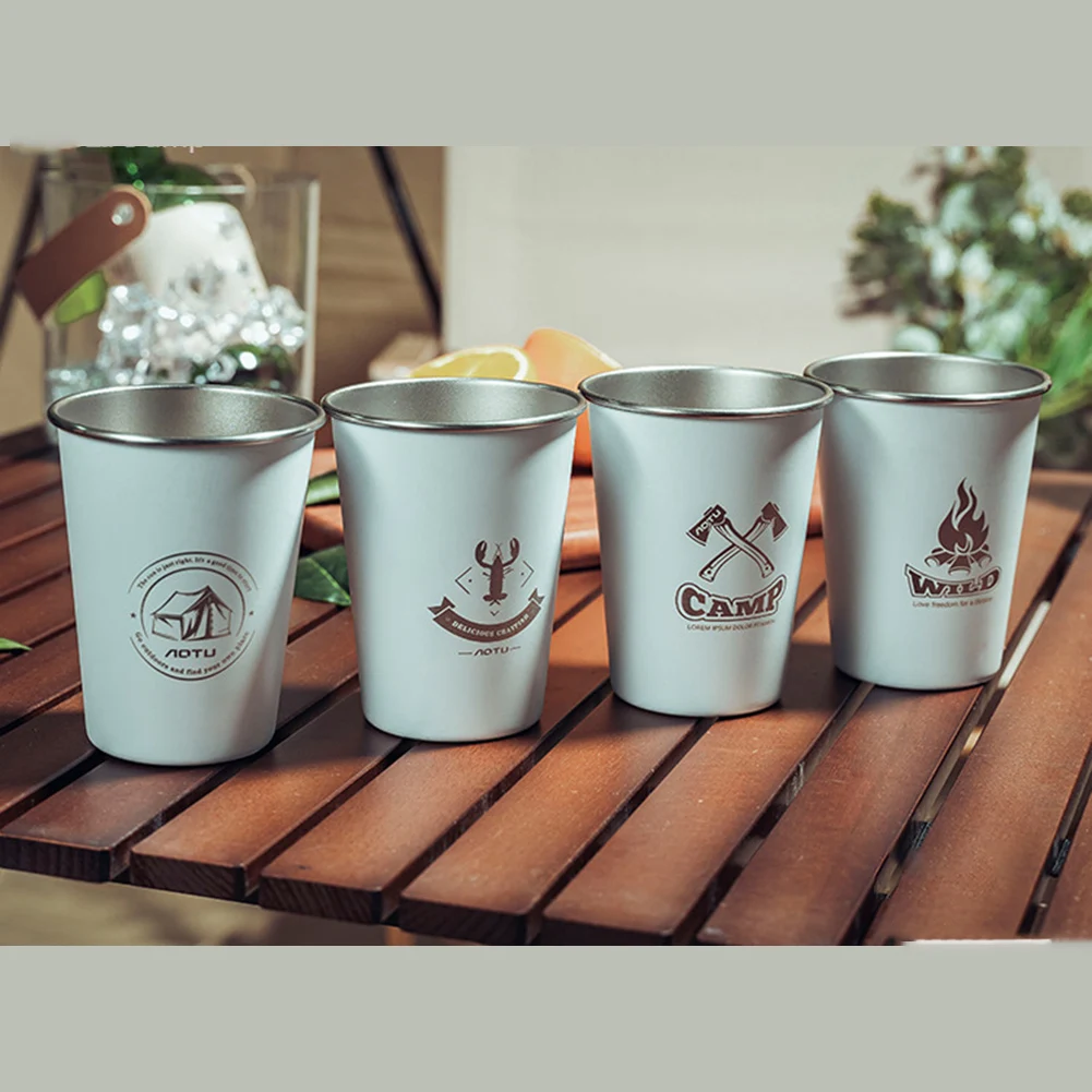 Adventure Cups Camping Drinkware Family Gatherings Outdoor Adventures Top Diameter 8.0CM Reusable Cups Lightweight And Stackable