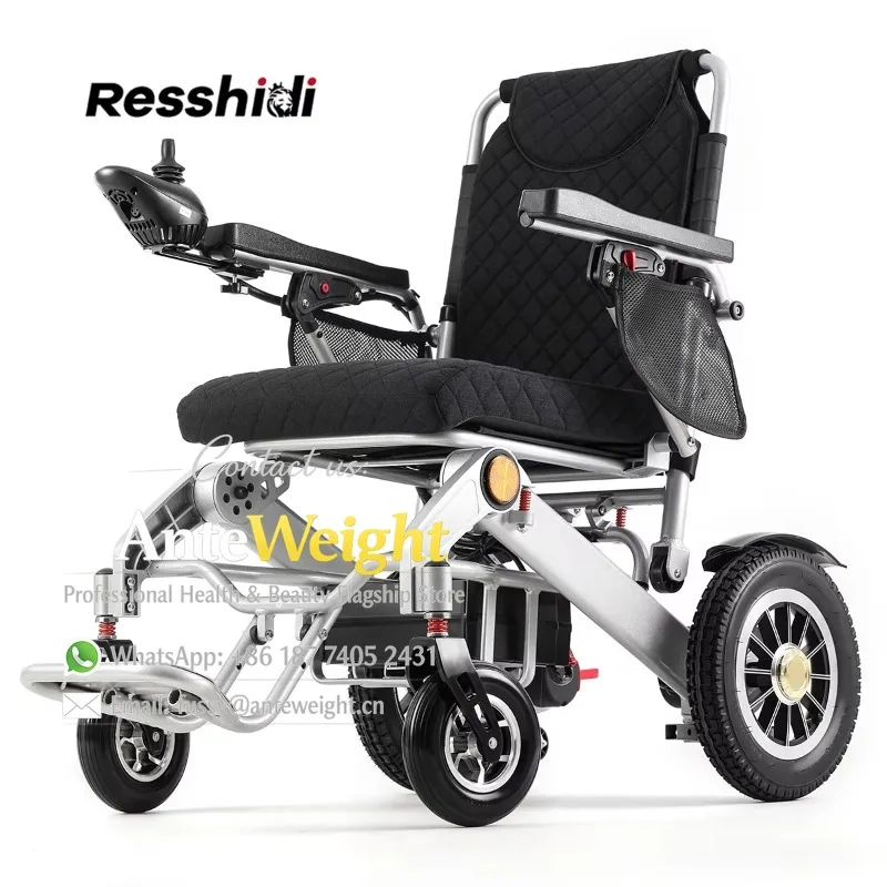 Small Quick Release Lithium Battery Power Wheelchair Optional Remote Control Aluminum Alloy Electric Wheelchair