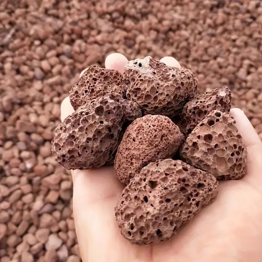 

250g Natural Porous Red Volcanic Rock Original Stone Bio filter For Aquarium Irregular Aromatherapy Essential Oil Diffuser