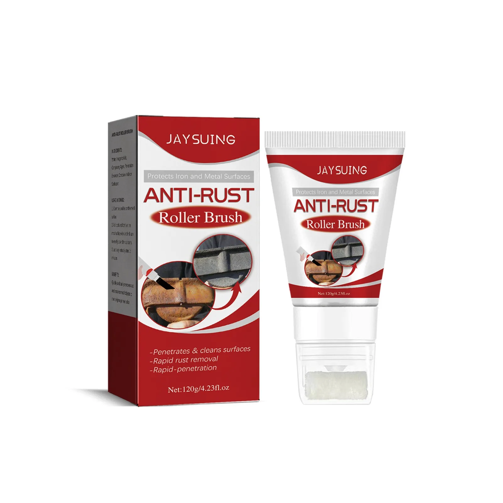 فرشاة دوارة لإزالة الصدأ، فرشاة برايمر مطلية مضادة للصدأ ومضادة للتآكل #2