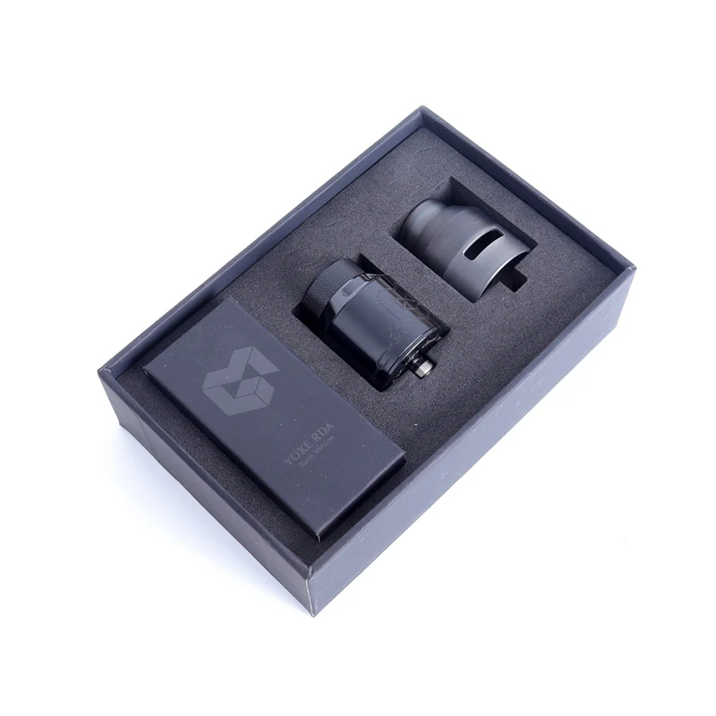 AVUVAPE Suministro Original doble capó 25MM YOKE Rda 316ss RDA Atomizador de goteo reconstruible Rda con Pin BF vs Narda Rba