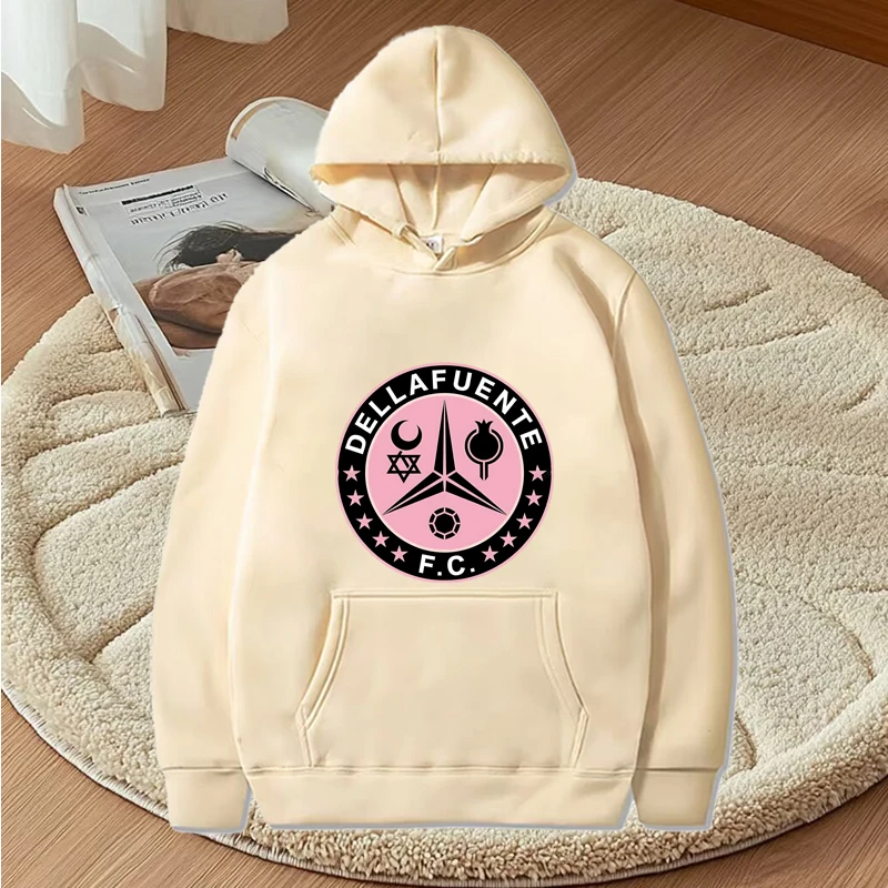 Dellafuente Fc Emblem Classic graphic hoodie 2025 new men women vintage cool Long sleeve loose y2k print oversized hoodie unisex