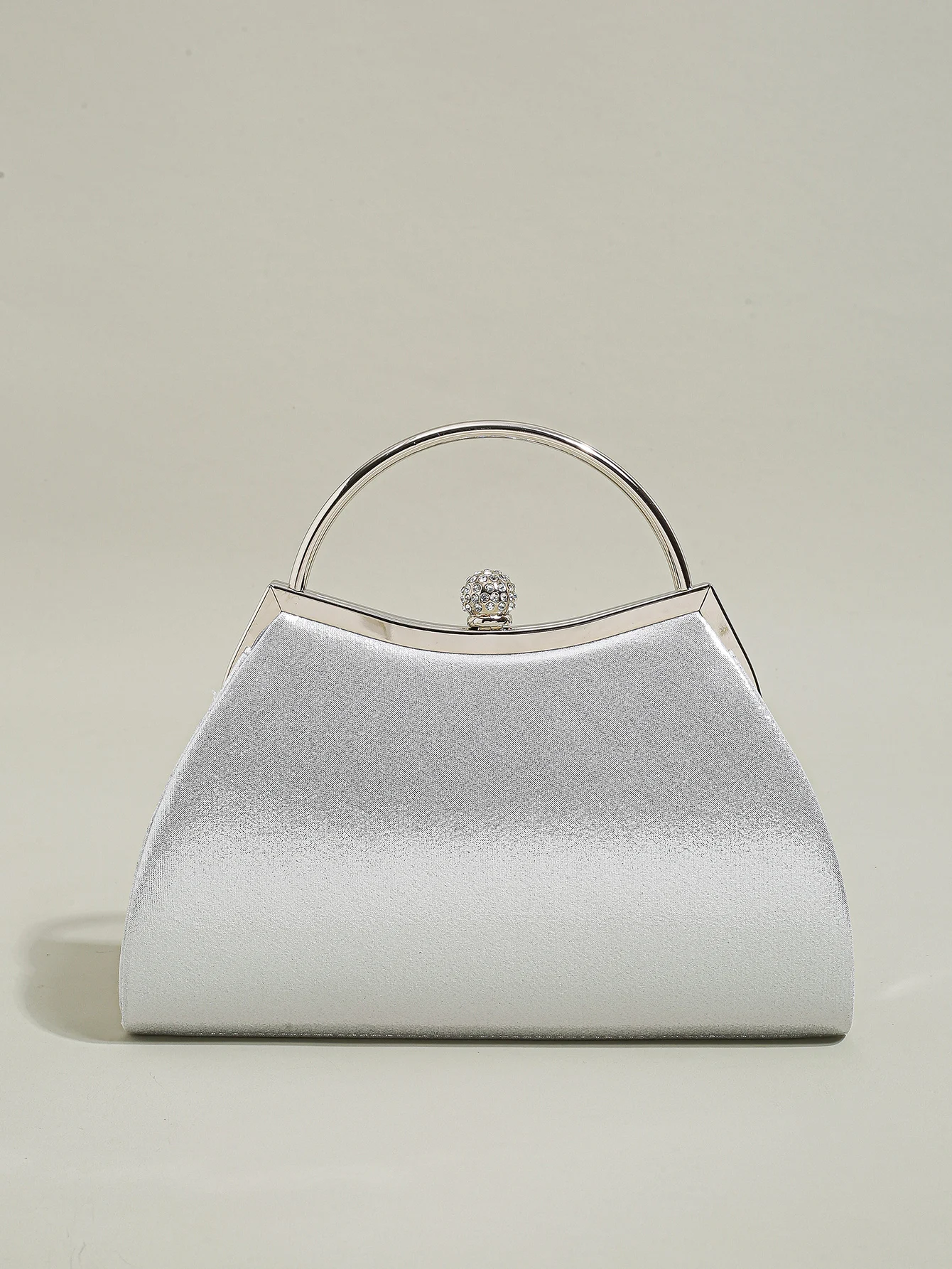 1 pc geraffte Abend tasche für Frauen, Top Ring Clutch Geldbörse, Strass Dekor Handtaschen für Hochzeit Abschluss ball Abendessen – Detail 20