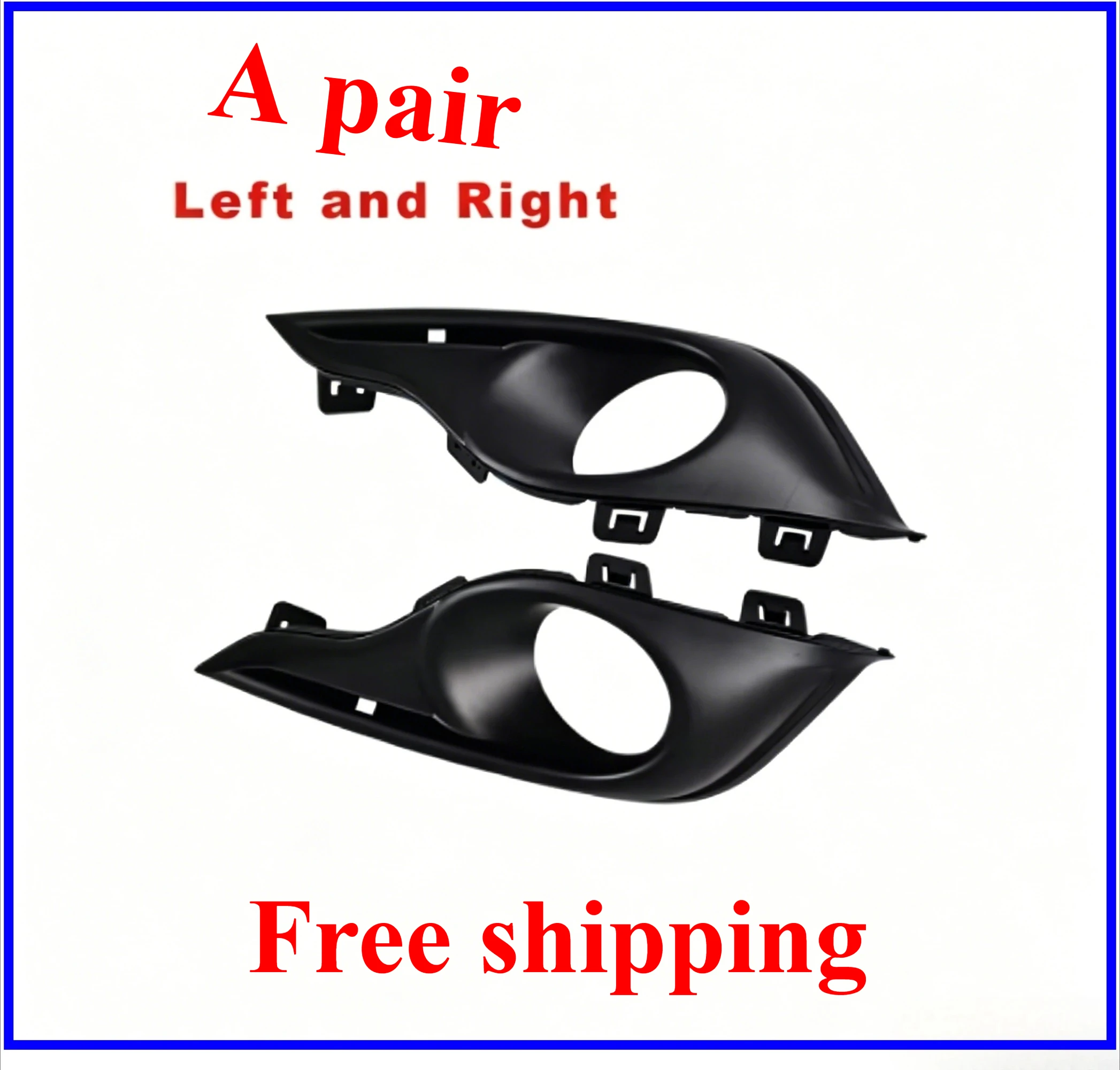 745375 745374 Fog Light Grille Trim Left Right For Citroen DS4 2011-2015 Front Bumper  Black 745375 Easy Install Car Accessory