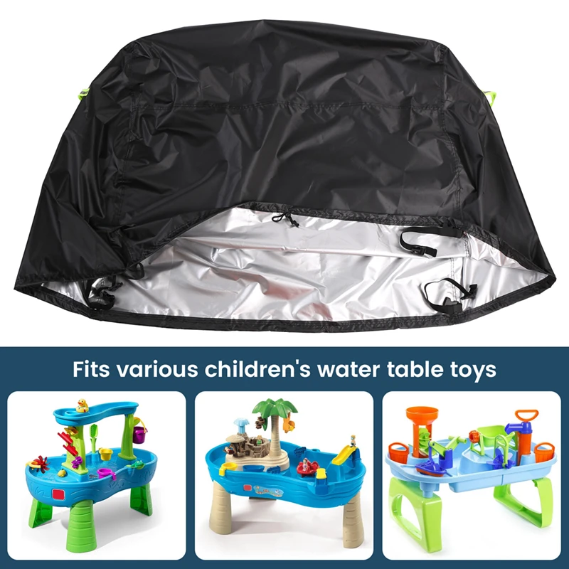 Step2 비 샤워를위한 어린이 물 테이블 커버 스플래시 연못 물 테이블, 방수 방진 안티 uv 야외 장난감 커버