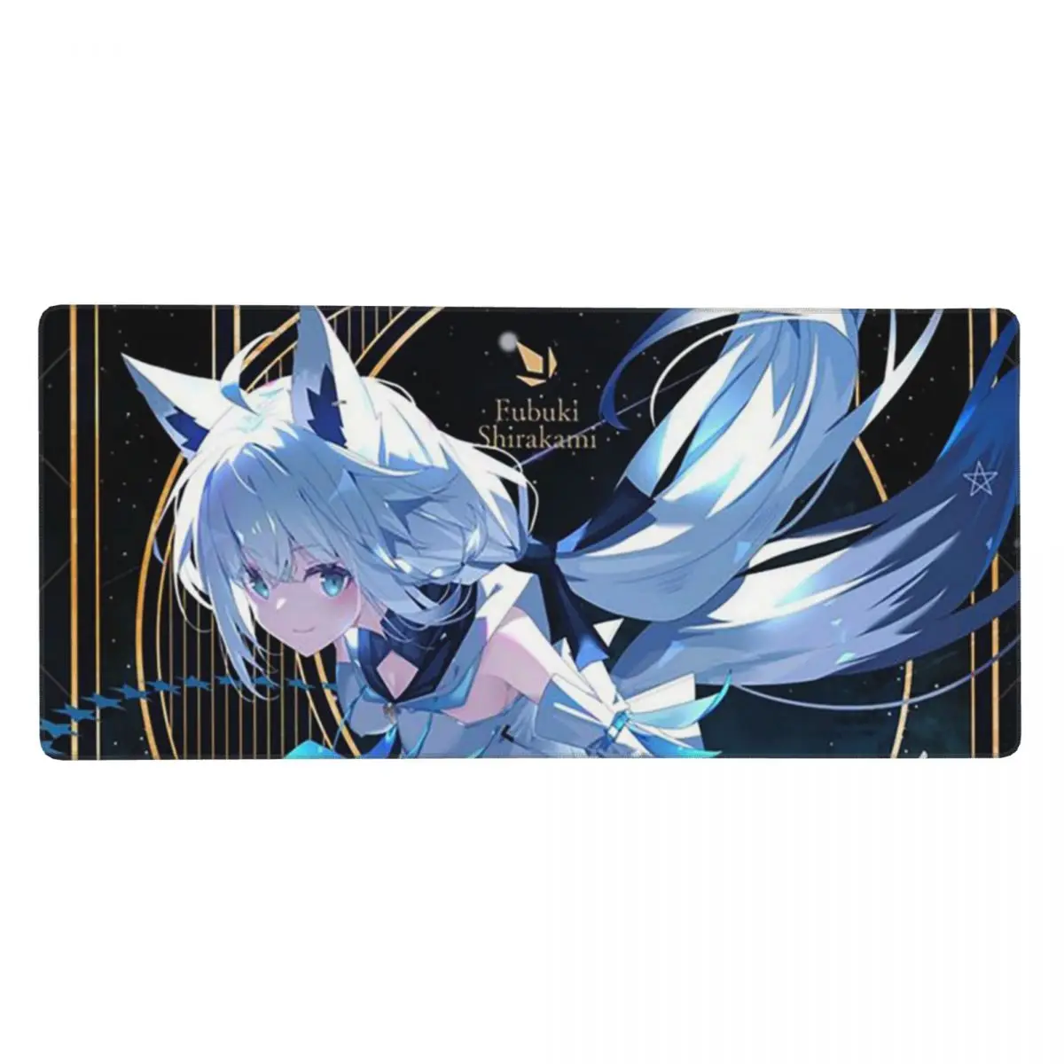 Hololives Karakter Virtual Streaming Langsung Alas Mouse Besar Keyboard Komputer Alas Mouse Gaming PC Alas Meja Aksesori Alas Meja