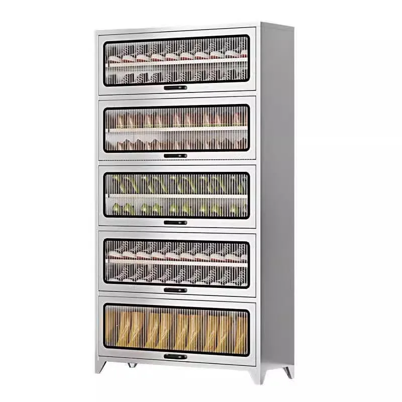 

304 stainless steel, household, metal shoe cabinet, large capacity, outdoor, door