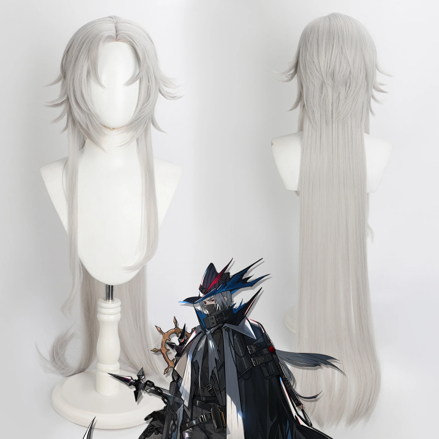 

Парик аниме Ulpianus, парики для косплея, Arknights, игровой парик для ролевых игр, серый синтетический парик для аниме, вечерние, маскарад, карнавал, косплей, аниме