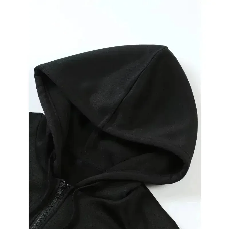 Sanrio Kuromi – sweat à capuche imprimé Double face, pull décontracté unisexe, adapté aux loisirs de plein air au printemps/automne