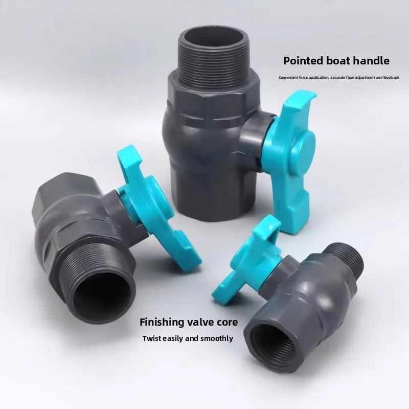 UPVC Internal External Threaded Ball Valve - Simple Valve for Quick Connection of Water Pipes with Internal and External Threads