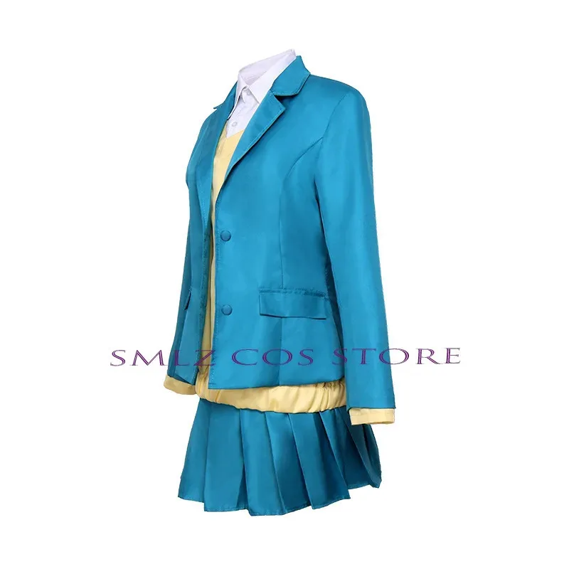 كانو تشيناتسو تأثيري أنيمي الصندوق الأزرق تشيناتسو كانو تأثيري حلي فتاة زي مدرسي تنورة شعر مستعار دعوى حفلة الهالوين للنساء