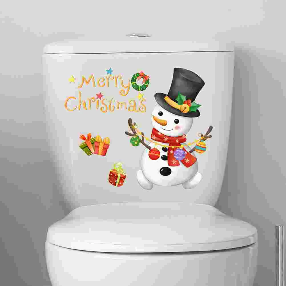 Removable Wall Stickers Snowman Gifts for Stocking Stuffers Xmas Window Christmas Decoration