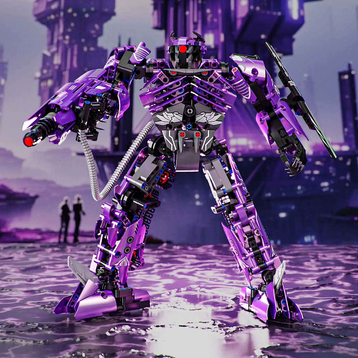 

Shockwave building blocks, mecha, movable joints, boys' puzzle toys, Cybertron sci-fi models, decorations, holiday gifts