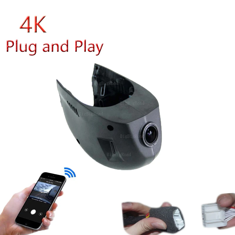 4K Plug And Play For Volkswagen Golf 7 Golf7 2016 2015 2014 2010 2011 2012 Car Video Recorder Car Wifi DVR Dashcam Full HD 2160P