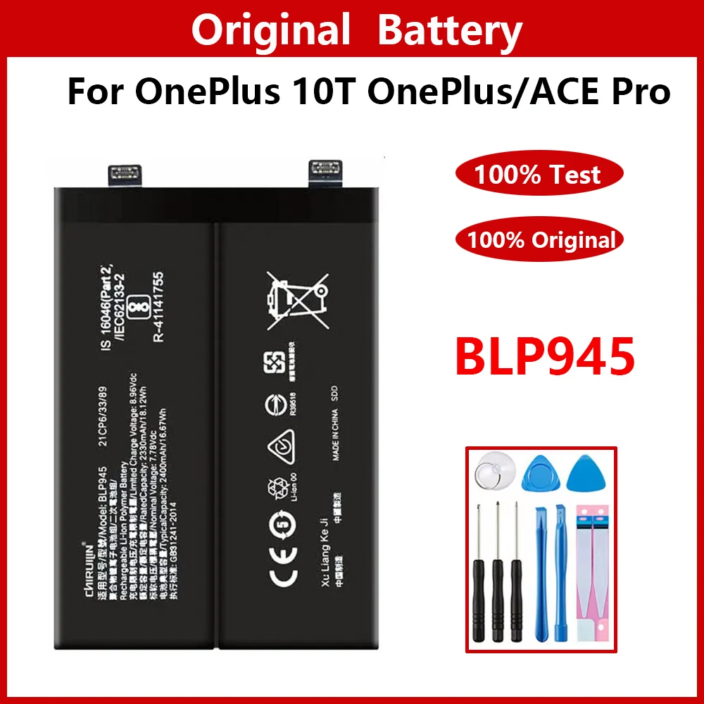 100% Genuine Original BLP945 Battery For OnePlus 10T OnePlus ACE Pro Batteries Batteria + Free Tools