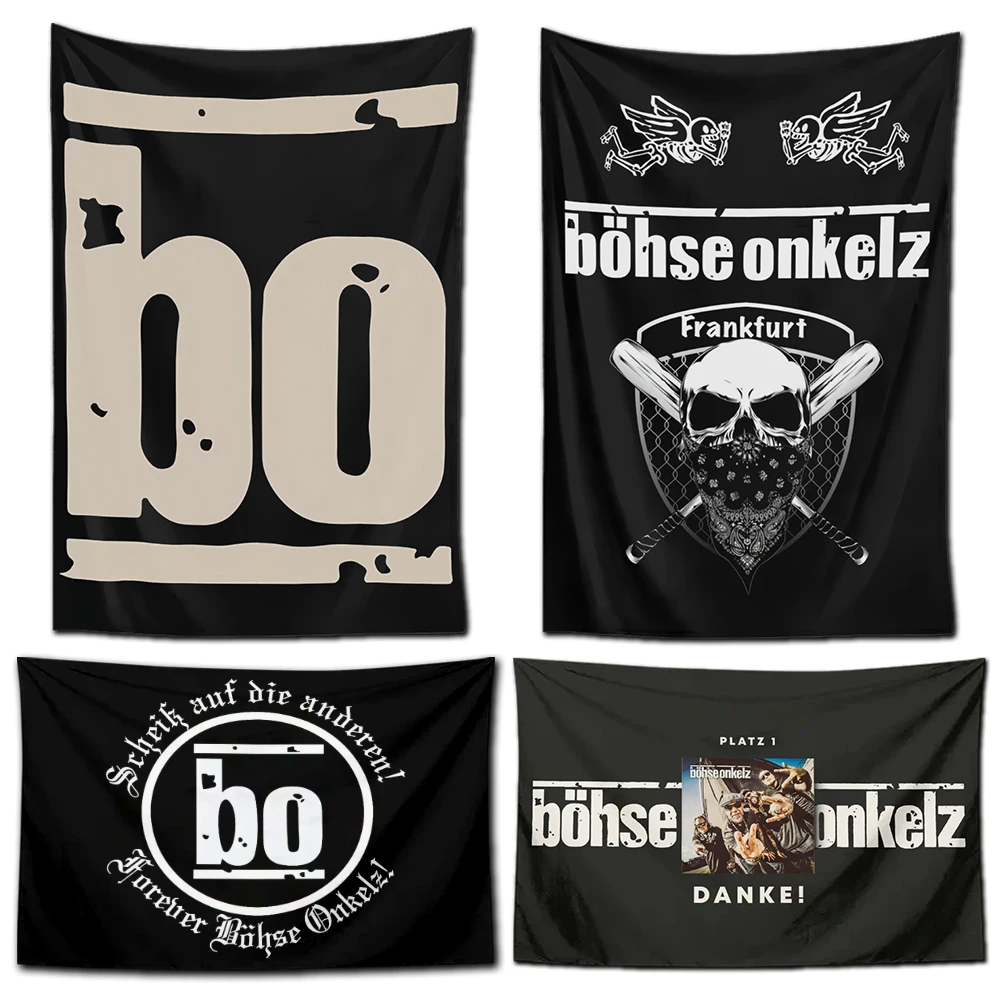 

Bohse Onkelz Böhse Ger Heavy Rock Band Tapestry Decorations for Bedroom Wall Art Home Hanging Accessories Decor