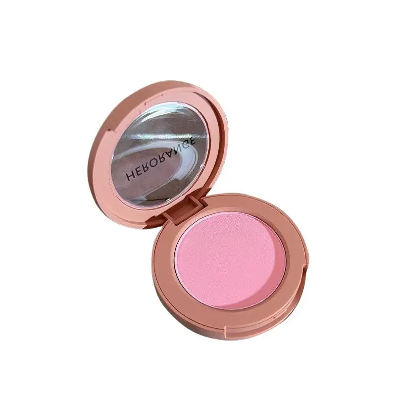 HERORANGE 長持ち防水モノクロパウダーパレット ピーチオレンジミスト ソフトマットナチュラルブラッシュ