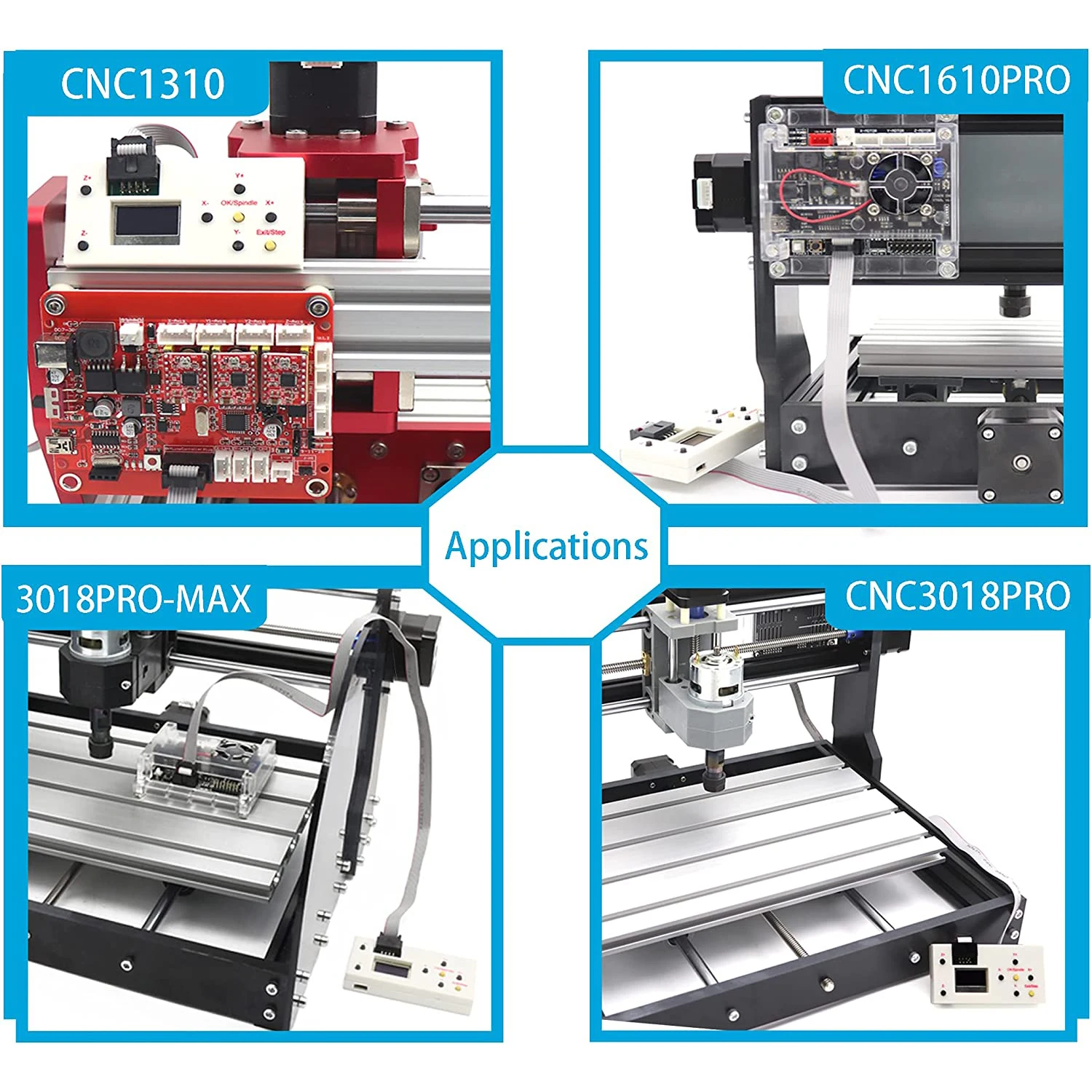 Imagem -06 - Placa Controladora Off-line Grbl para Pro 1610 2418 3018 Fresadora de Escultura Gravador de Controlador Cnc Off-line de Eixos