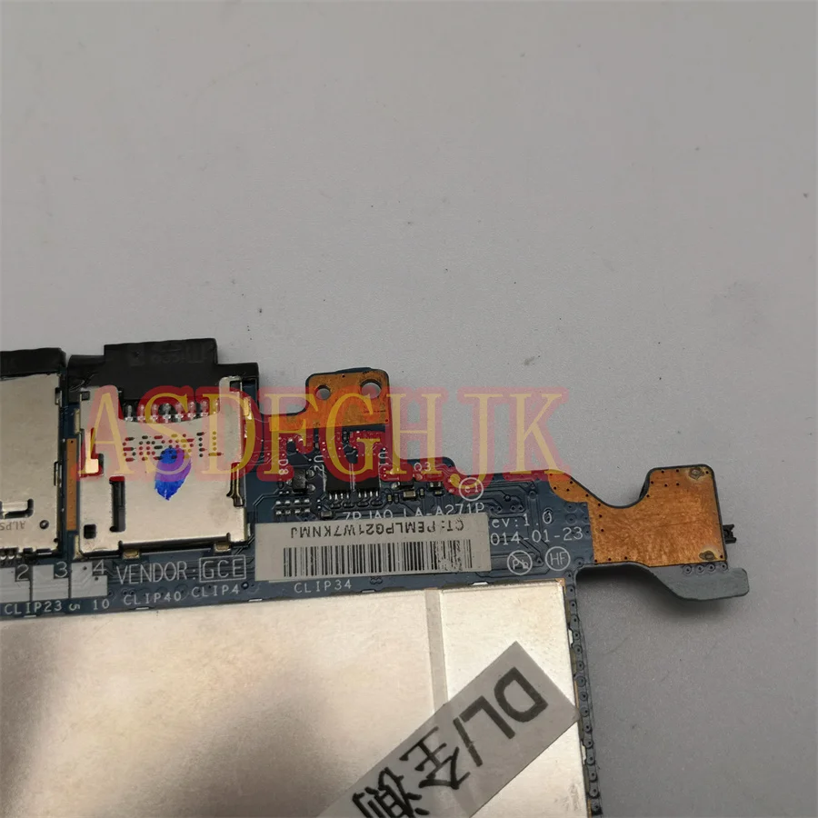 Original  For HP ElitePad 1000 G2 Motherboard 781883-001 ZPJA0 LA-A271P SR1SK Z3795 Fully Fested