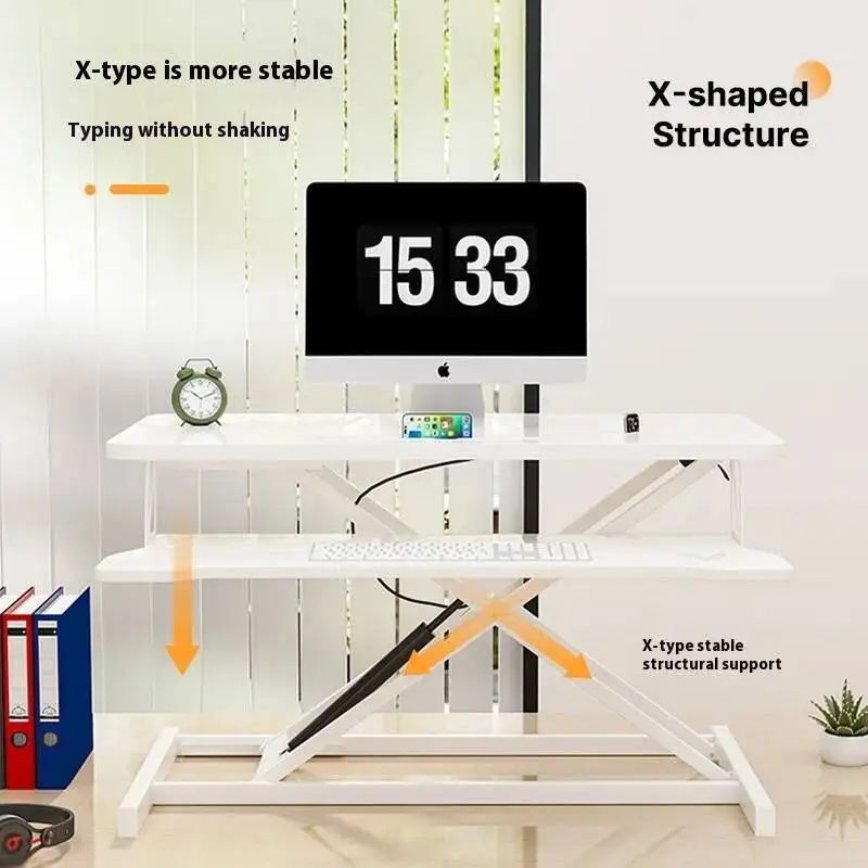 مكاتب الغرفة للدراسة مكتب تنفيذي مكتب أكريليك طاولة كمبيوتر مكاتب متعددة الوظائف منظم سطح المكتب القراءة بجانب السرير المنزل #1