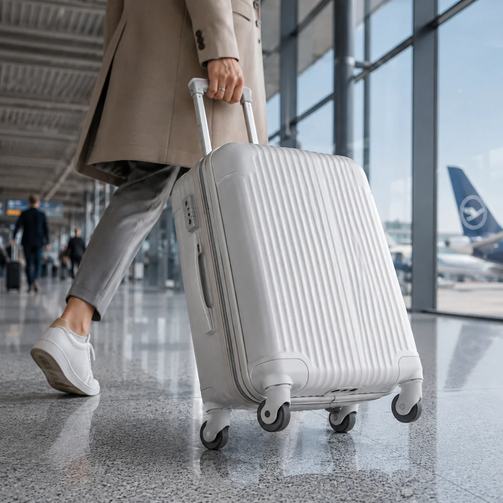 Replacement Spinner Caster Wheels For Luggage Trolley Suitcase Bag with Durable Material 360° Swivel Bearing Smooth Rolling