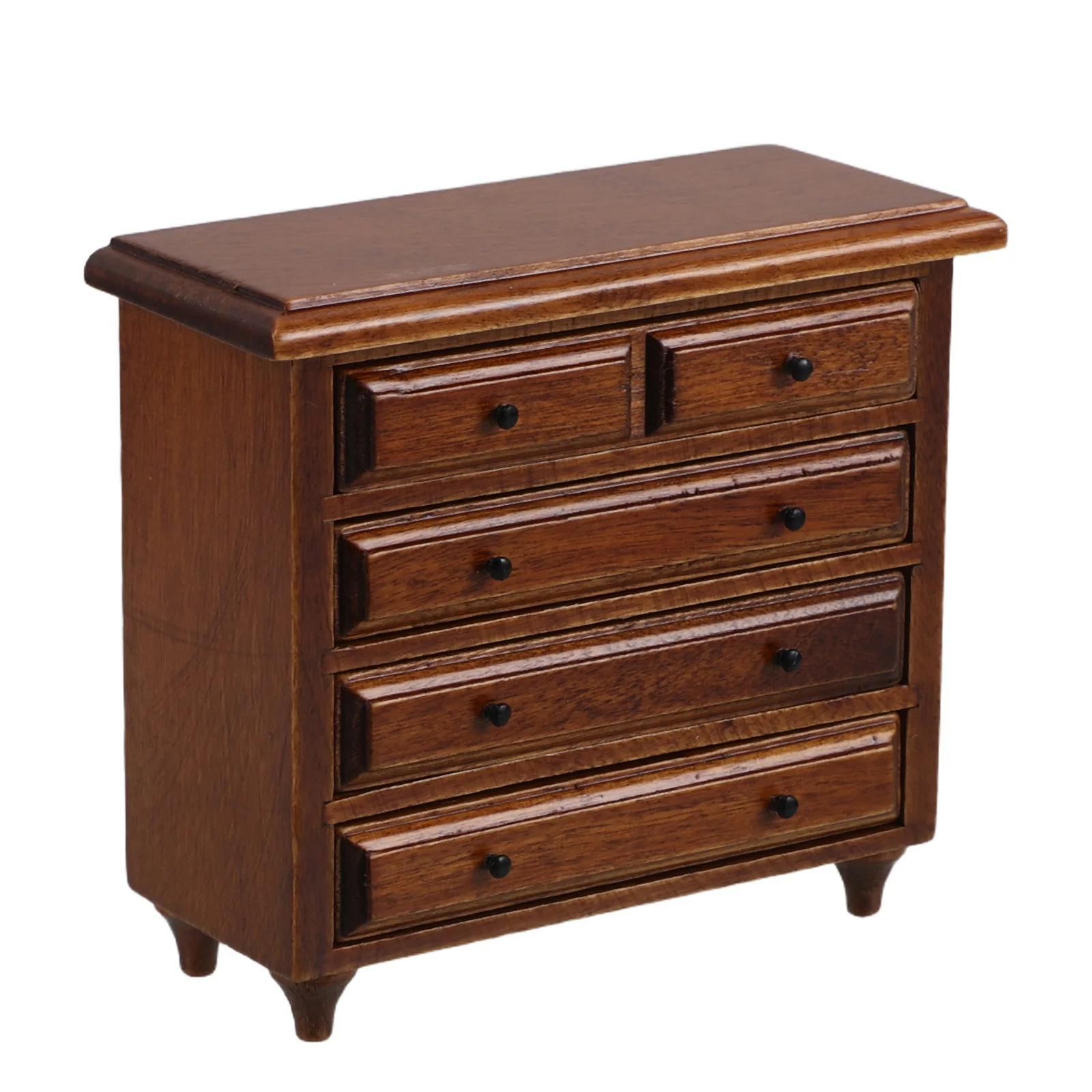 

Mini Solid Wood Drawer Cabinet Storage Dollhouse Miniature Furniture Dresser Desk