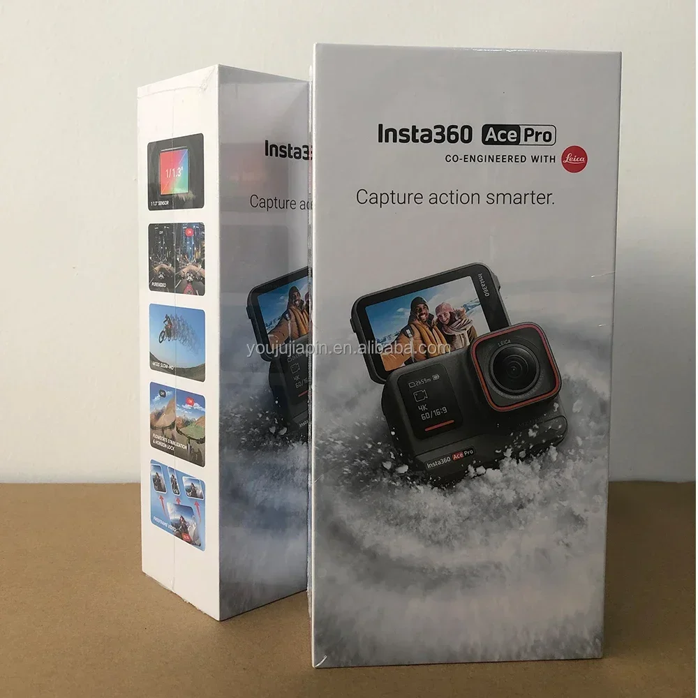 

Insta360 Ace Pro Action Camera With 1/1.3" Sensor 2.4'' Flip Touchscreen 8K HDR Magnetic Mount AI Warp Gesture Control
