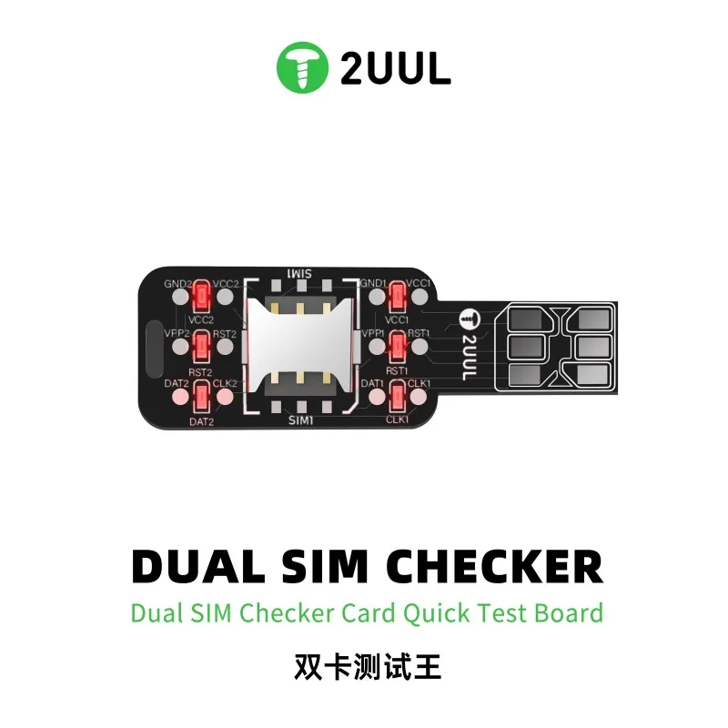 

2UUL SM01 Dual-SIM Device Tester with Auto Circuit Detection for Mobile Phone Repair Universal Tool