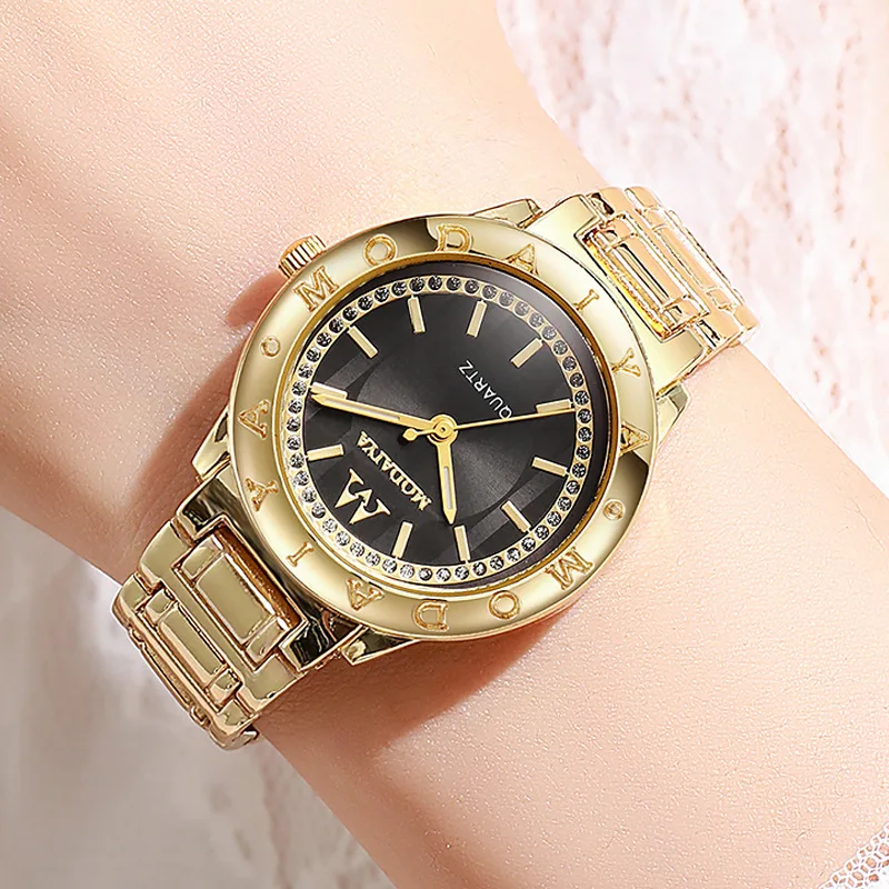 Fashion Light Luxury Women's Watch Decorat Quartz Movement Wristwatch Female Casual Ladies Watch Daily Wear Girl Gifts