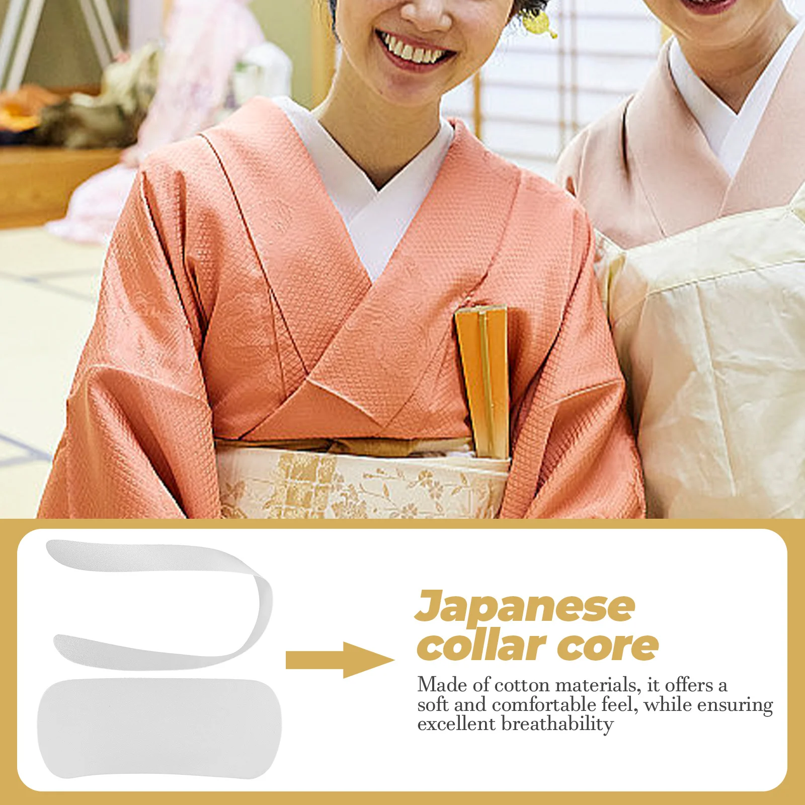 1 set colletto kimono per donna piastra cintura giapponese abito tradizionale cravatta accessori di abbigliamento decorativi comfort traspirante