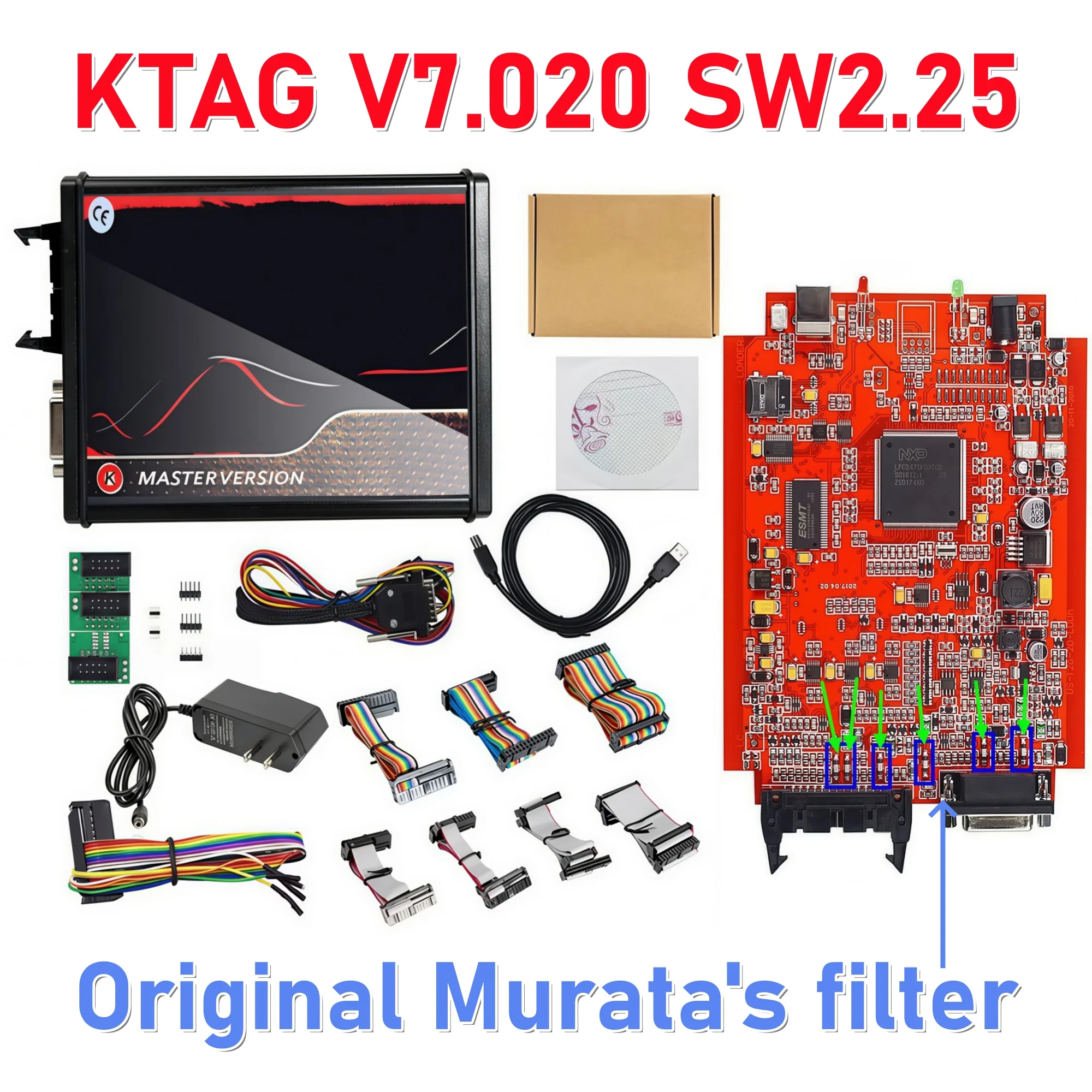 2026 Online Kess V2 V5.017 2.80 OBD KTAG 7.020 2.25 met Murata Filter Master BDM Software Auto Truc ECU Programmering Tuning Tool
