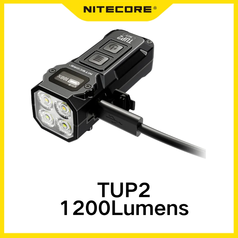NITECORE TUP2 USB-C Rechargeable Flashlight 1200Lumens Protable Lantern Bulit -in 1300mAH Battery