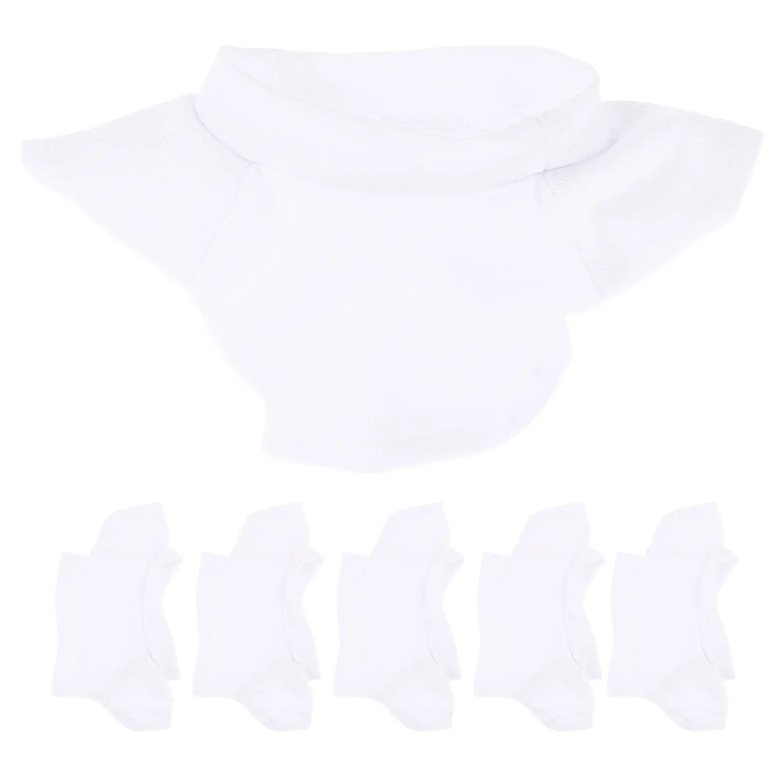 

6Pcs Bear T Shirt Clothes Lightweight Cotton Fabric Washable Reusable Small Figure Outfit Stylish Compact Design Creative Play