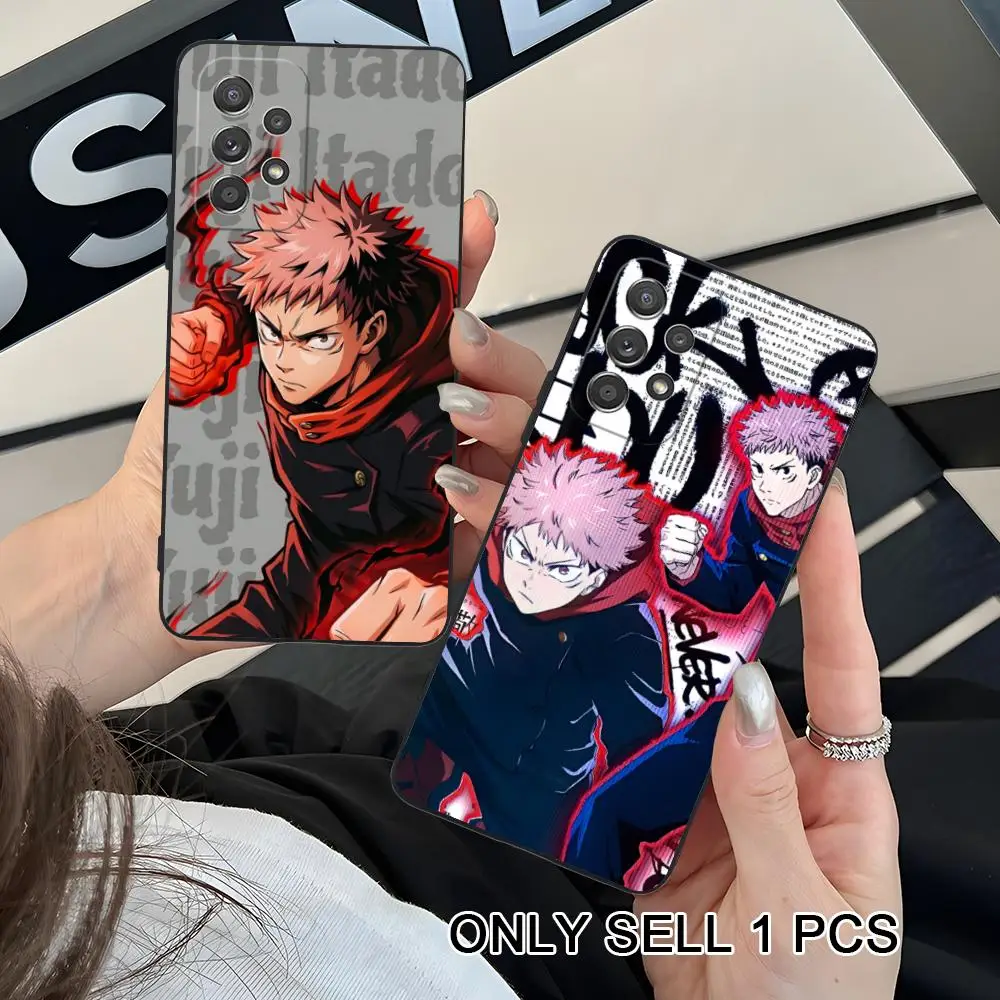 JJK Itadori Yuji Phone Case for Samsung Galaxy A57 56 55 54 53 52 51 37 36 35 34 33 32 31 5G Soft TPU Shockproof Cover