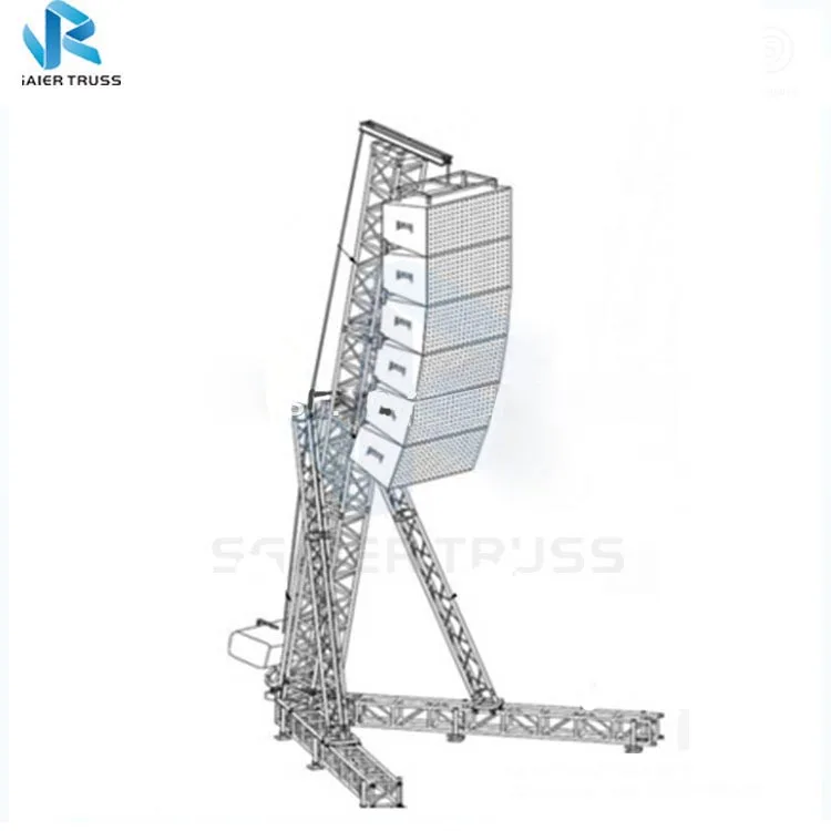 Line Array Speaker Truss Lift Stand Truss Display Hand Chain Hoist Line Array Truss Stand System For Outdoor Concert
