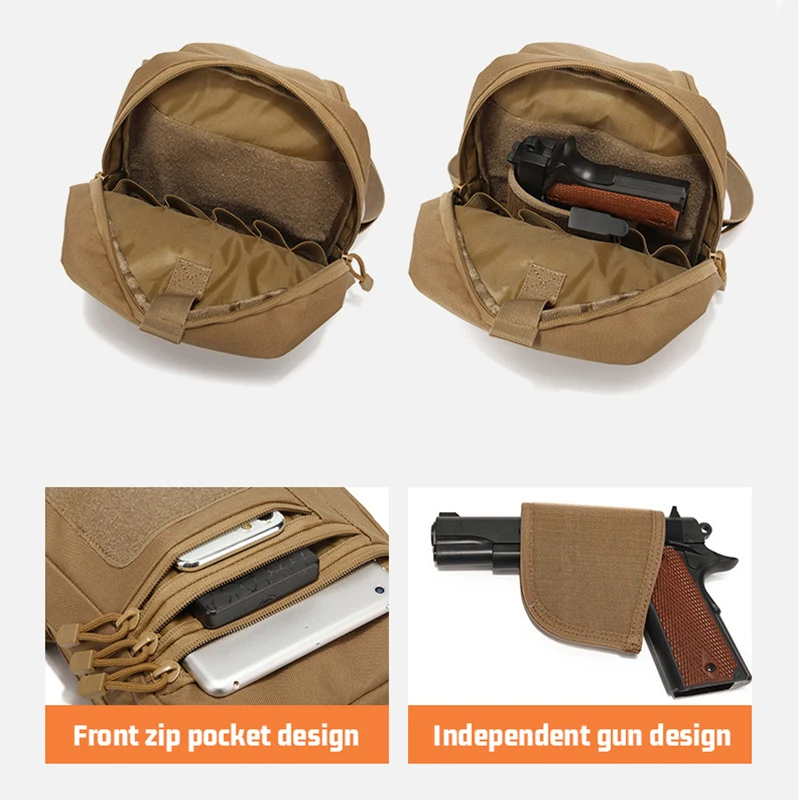 Outdoor schouderborsttas verborgen draagtas Crossbody converteerbare rugzak voor jagen en kamperen