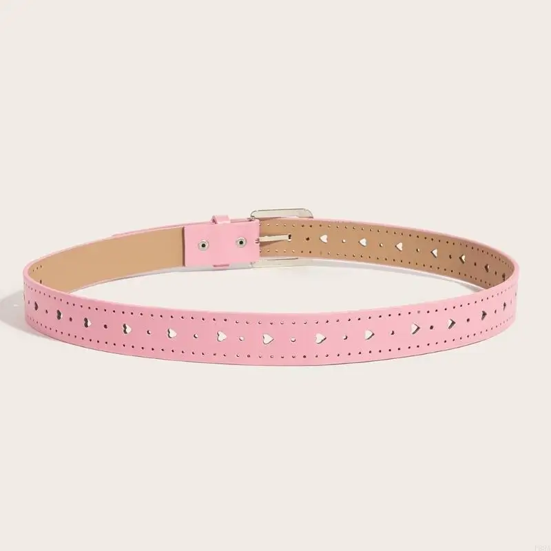 

P88A Fashion Teens PU Belt Practical Adjustable Length Waist Straps for Dress Shirt