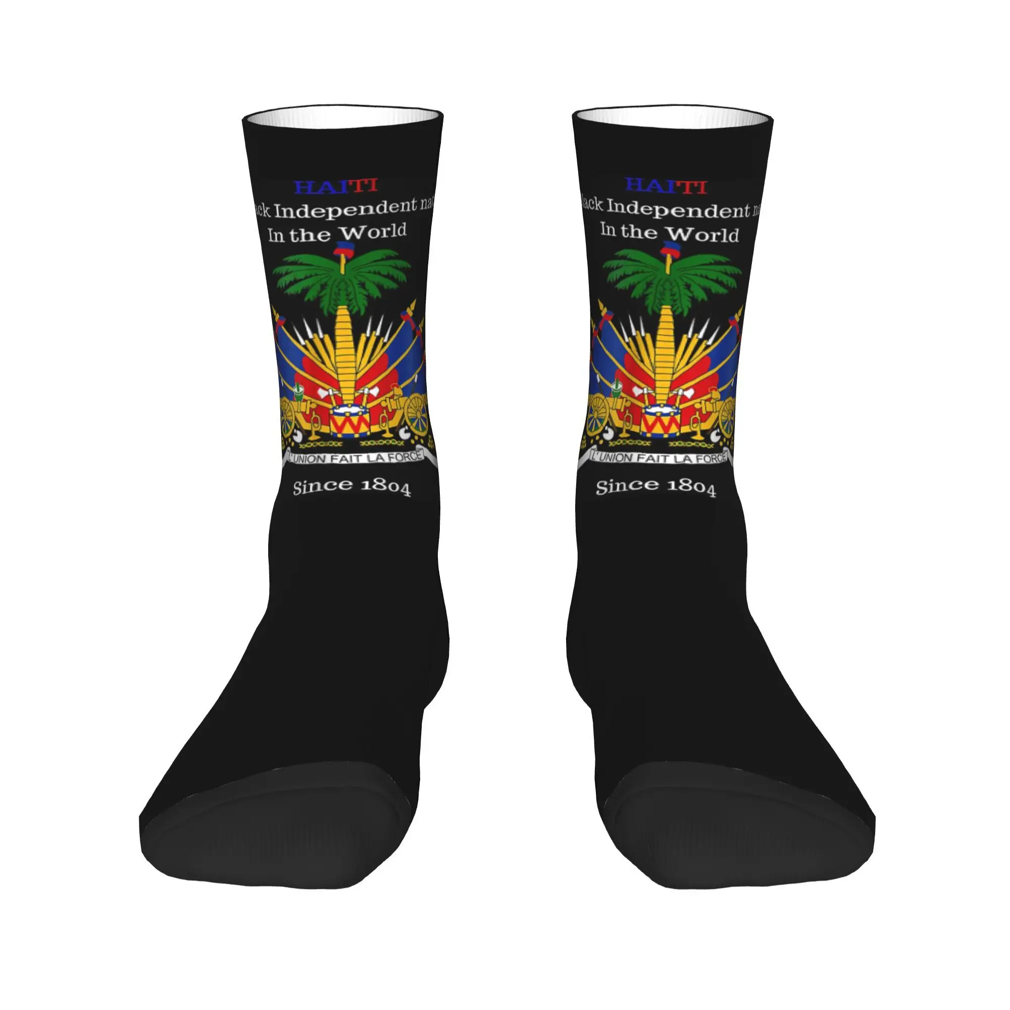 Bendera Haiti Cocok untuk Perayaan Hari Kemerdekaan Kaus Kaki Harajuku Stoking Super Lembut Kaus Kaki Panjang atau Hadiah Natal Uniseks