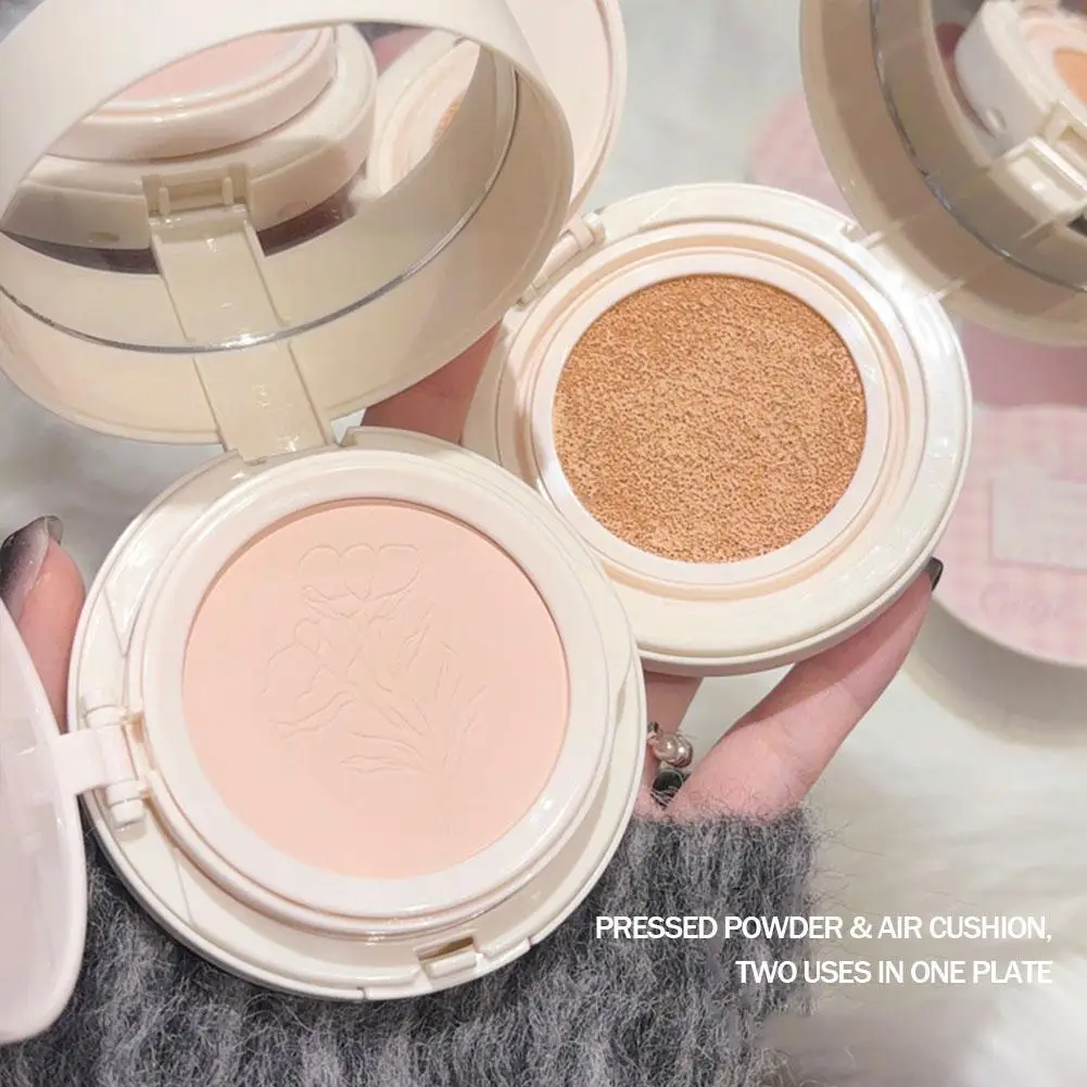 2 In 1 Air Cushion Concealer Loose Powder Long-lasting Brightening Makeup Concealer Modifying Dullness Liquid Foundation