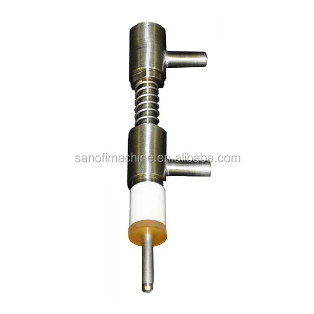 

inline pressure overflow bottle filler nozzle