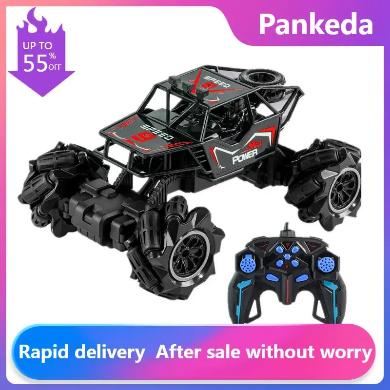 4WD RC Car With Led Lights 2.4G Radio Remote Control Cars Buggy Off-Road Control Trucks Boys Toys for Children Gifts  kids toys