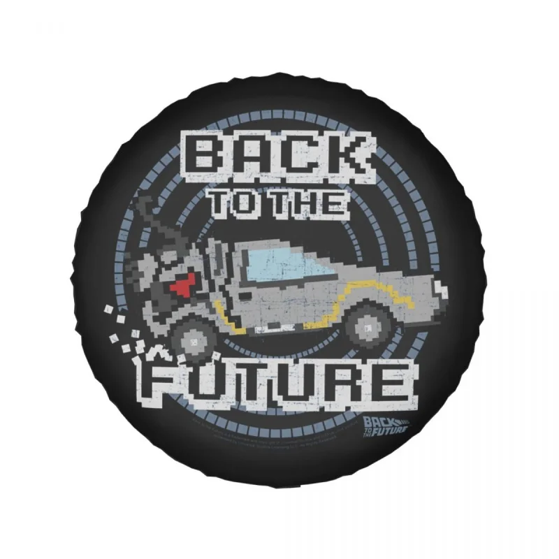 Back To The Future Spare Tire Cover Bag Pouch for Mitsubishi Pajero Dust-Proof Car Wheel Covers