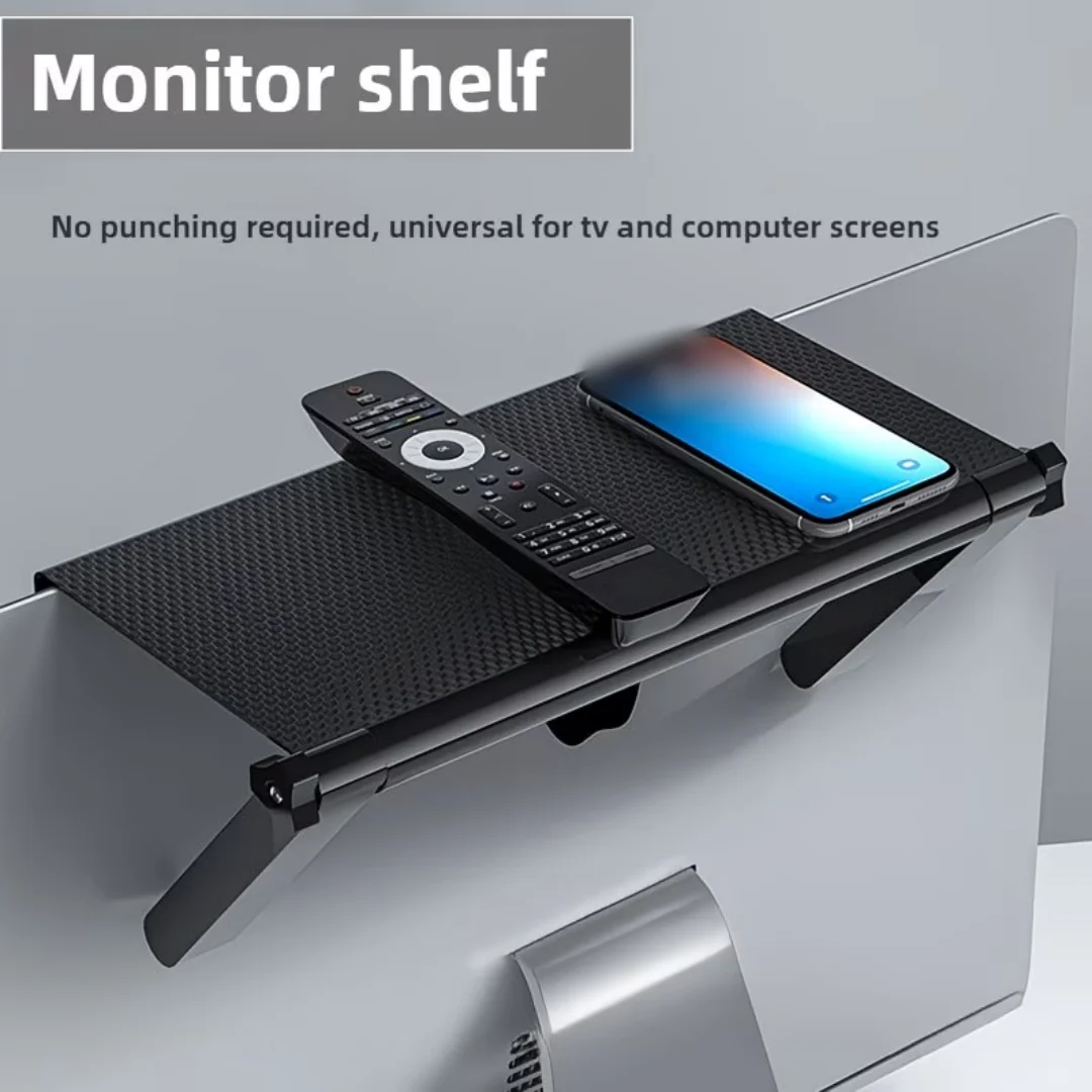 1PC Adjustable TV Screen Top Storage Shelf Computer Monitor 