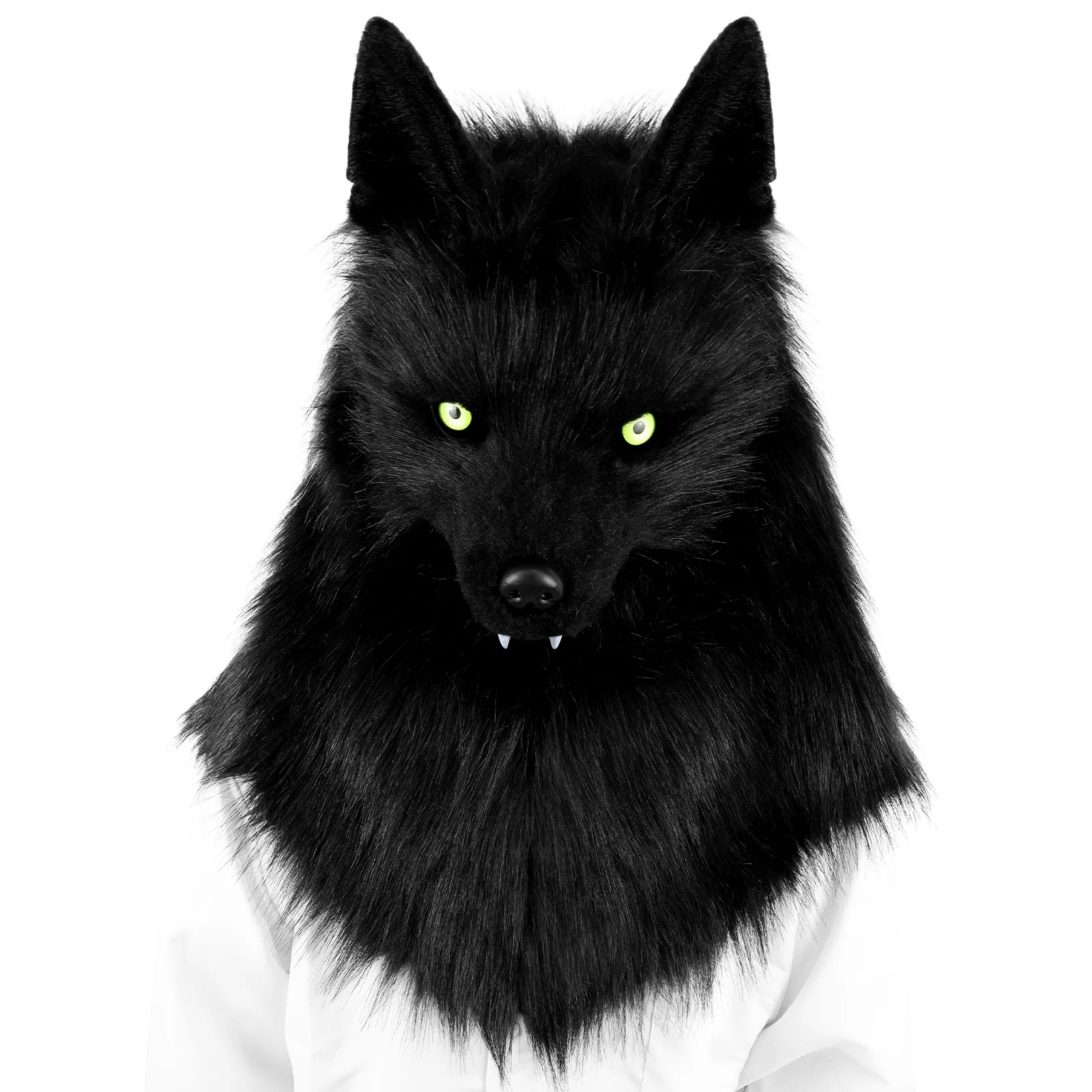 

Plush canine mask wolf head full head mask comic exhibition ccosplay dress up head cover
