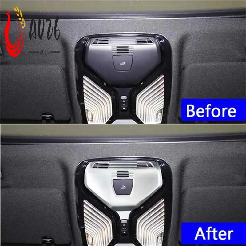 

A026-Car Front Reading Light Panel Cover Trim For BMW 5 6 Series GT/X3/X4 X5 G30 Car Interior Sticker Accessories
