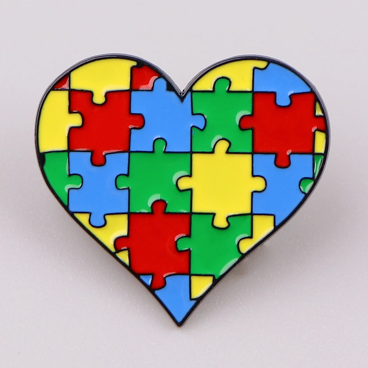 Autism Awareness Puzzle Brooches for Women Enamel Pins Badges Lapel Pins Fashion Jewelry Clothing Accessories Nurse Doctor Gift