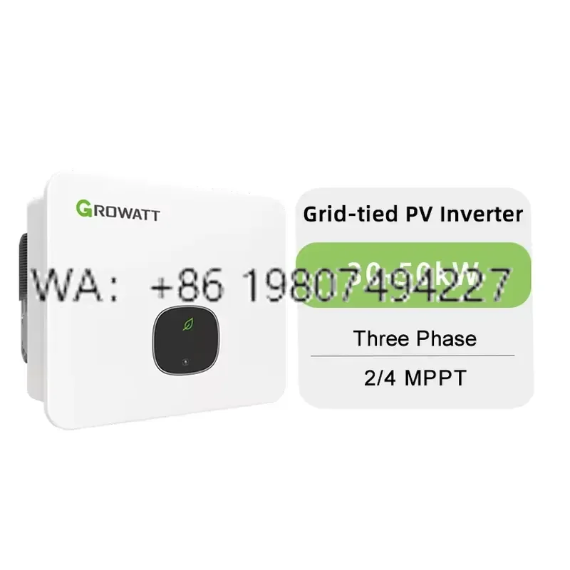 for Growatt On-Grid Inverter MID 30-50KTL3-X2 Three Phase Solar System